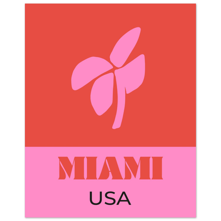 Miami USA Travel Art Print