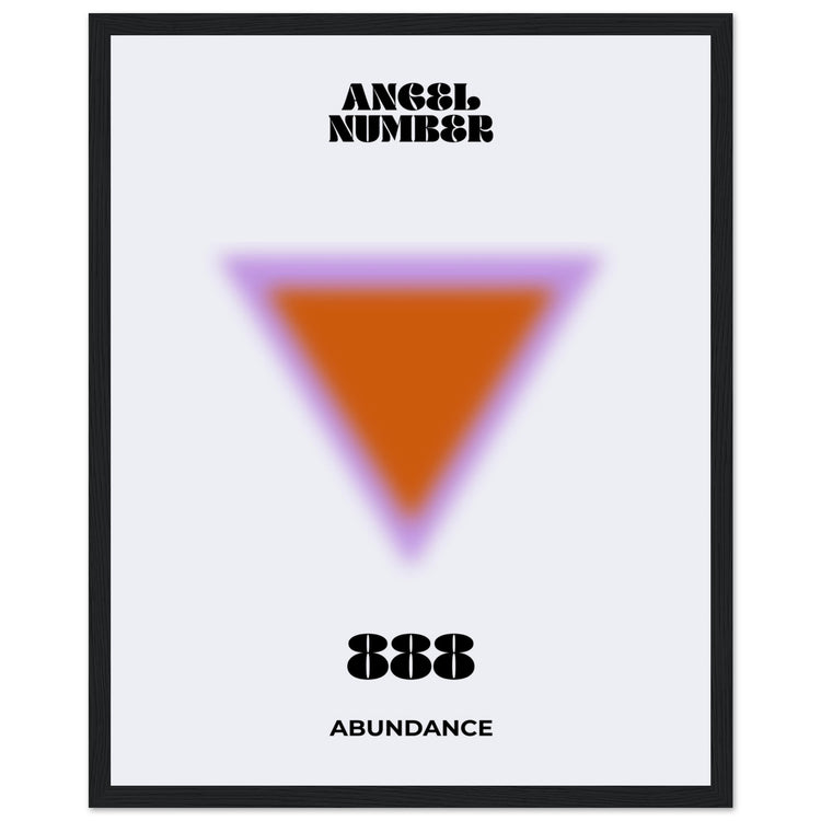 Angel Number 888 Aura Art Print - Abundance