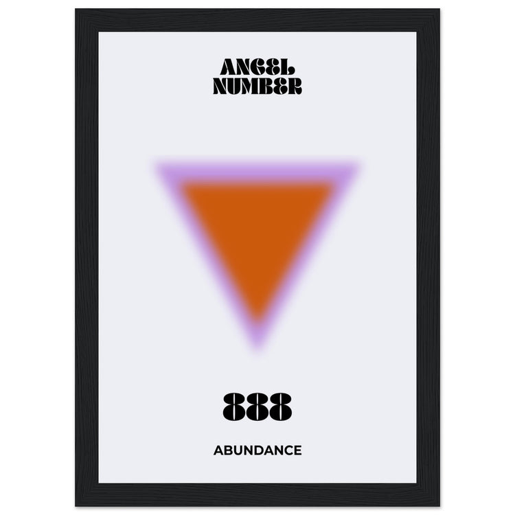 Angel Number 888 Aura Art Print - Abundance