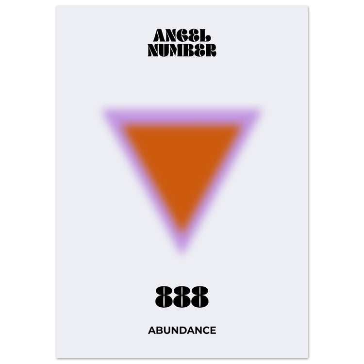 Angel Number 888 Aura Art Print - Abundance