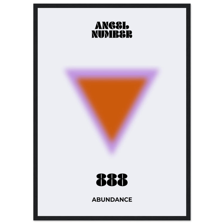Angel Number 888 Aura Art Print - Abundance