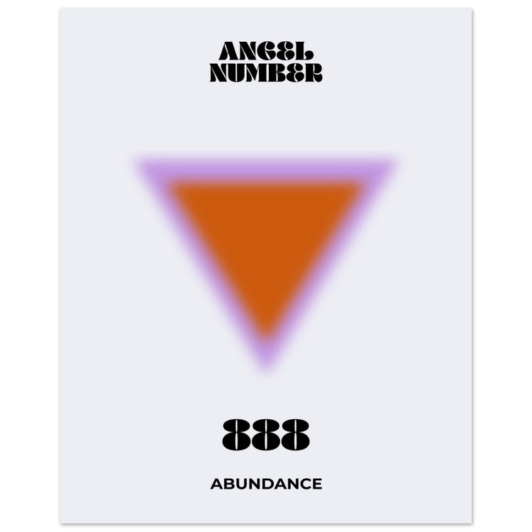 Angel Number 888 Aura Art Print - Abundance