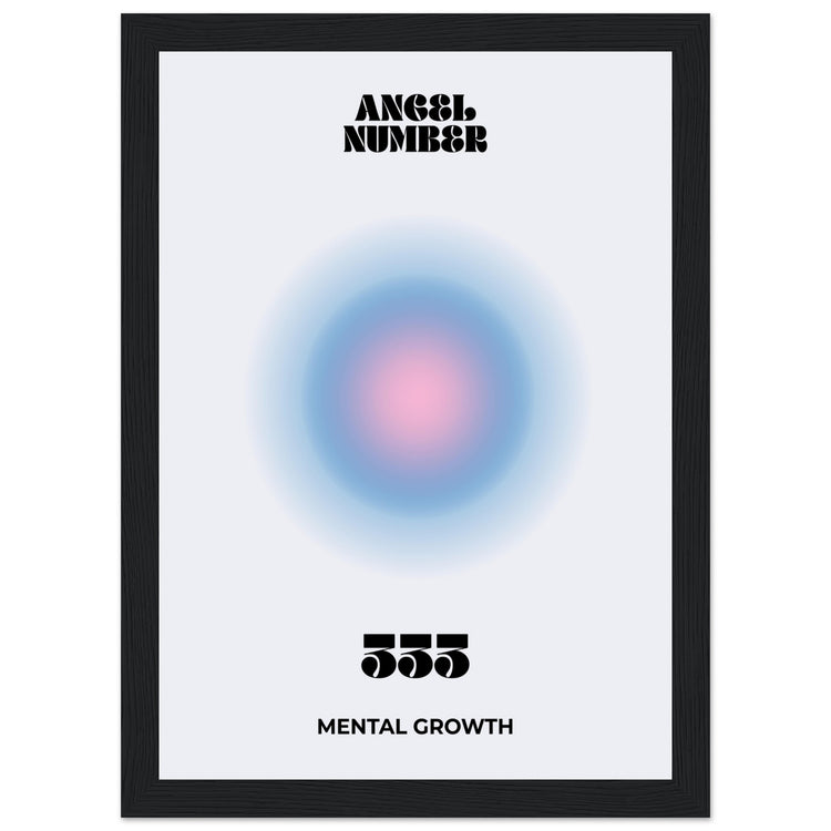 Angel Number 333 Aura Art Print - Mental Growth