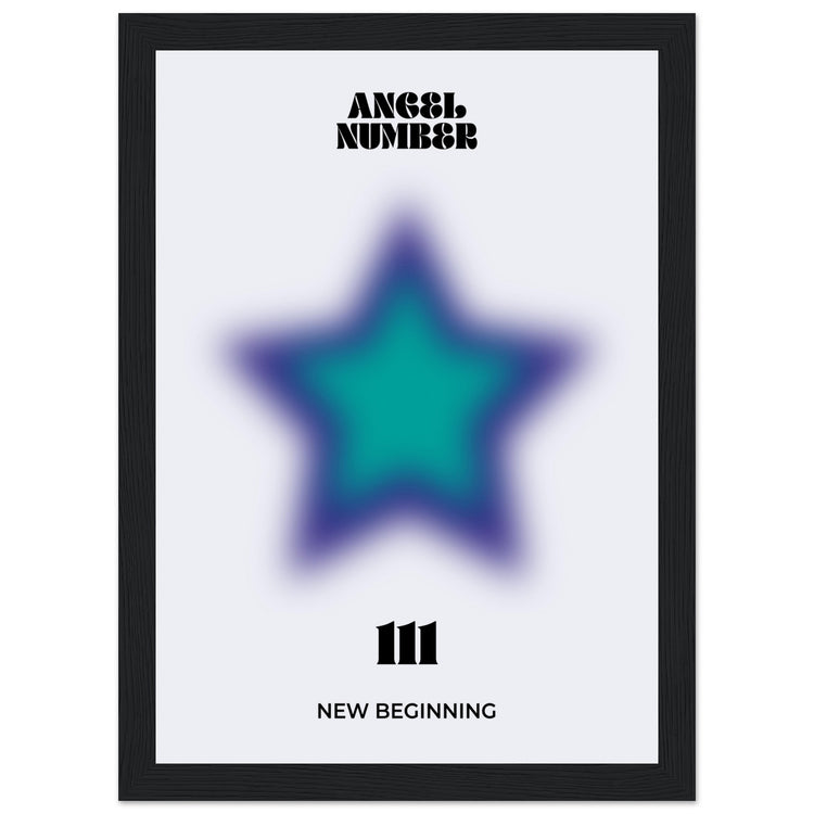 Angel Number 111 Aura Art Print - New Beginning