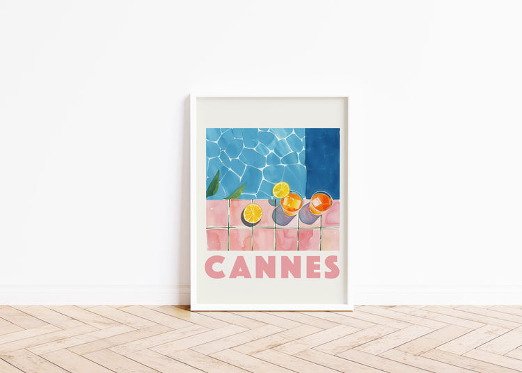 Golden Hour in Cannes - Summer Art Print