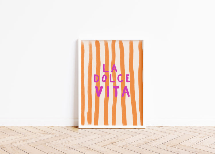 La Dolce Vita Word Art Print