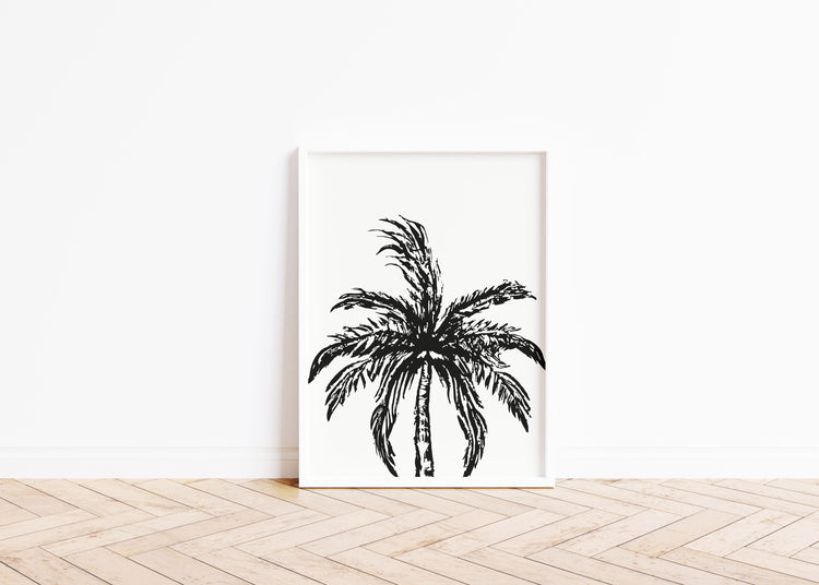 Palm Noir - Summer Art Print