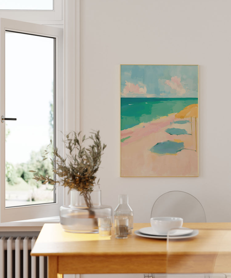 Pastel Tides - Summer Art Print