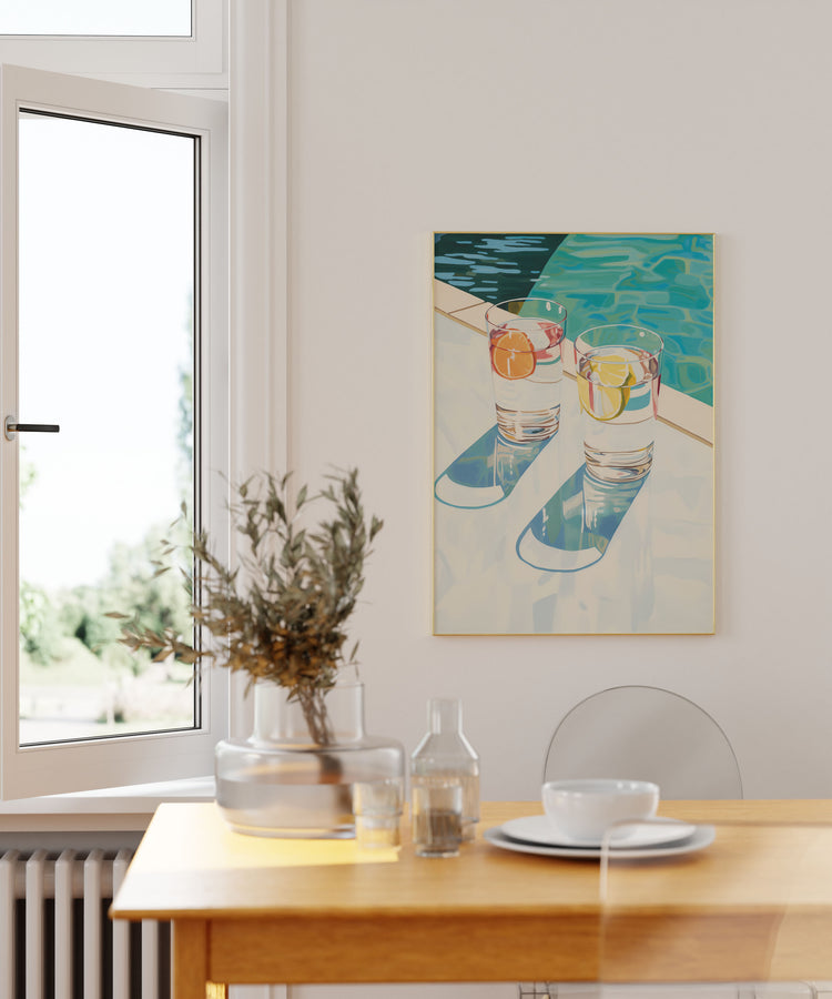 Poolside Bliss – Summer Art Print