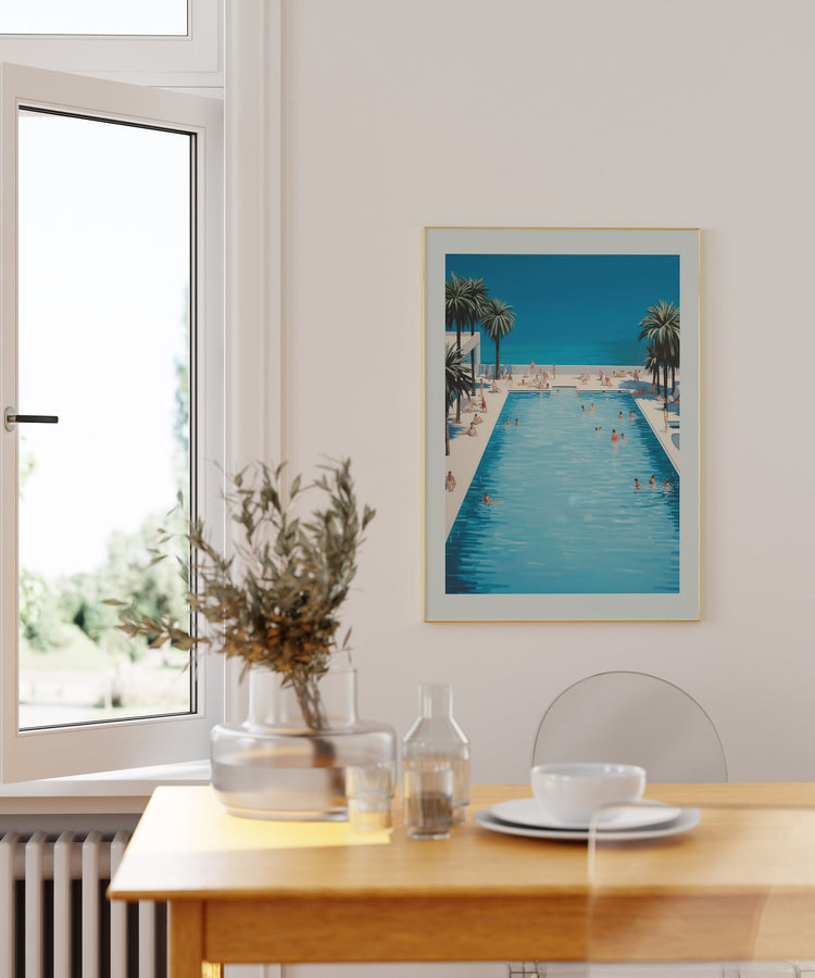 Poolside Paradise - Summer Art Print