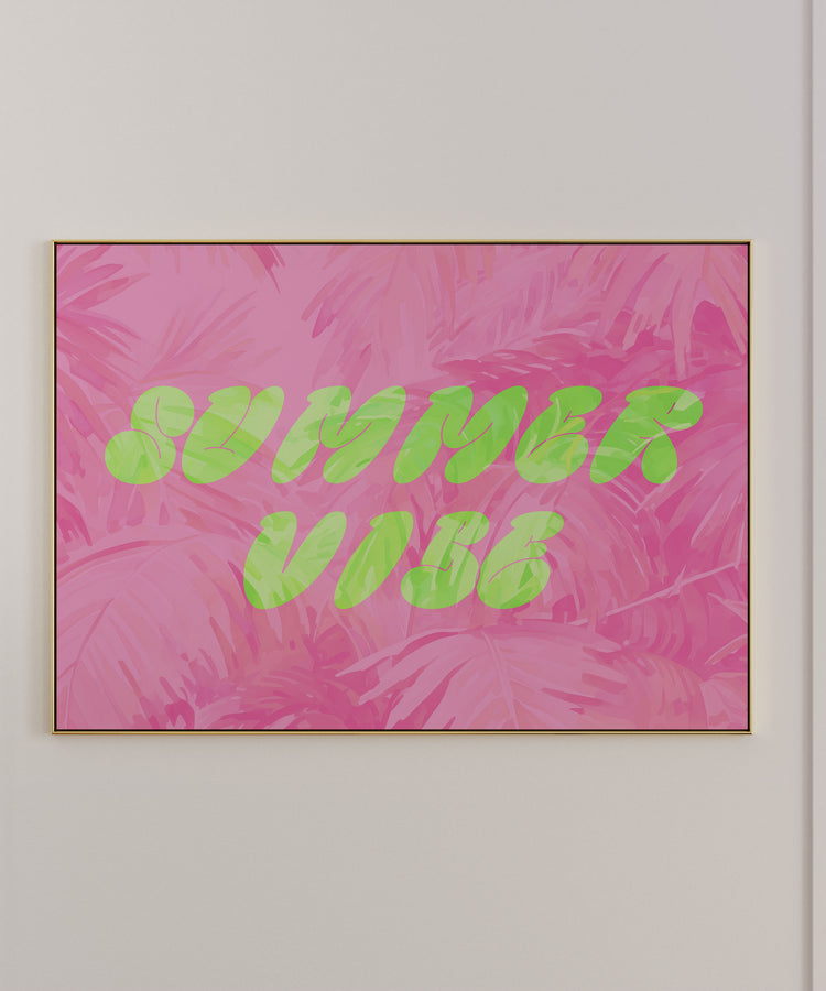 Summer Vibe - Word Art Print