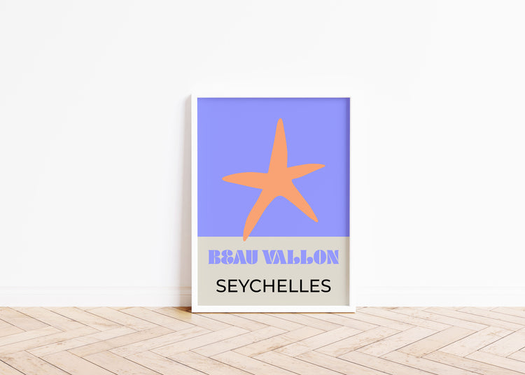 Seychelles Travel Art Print
