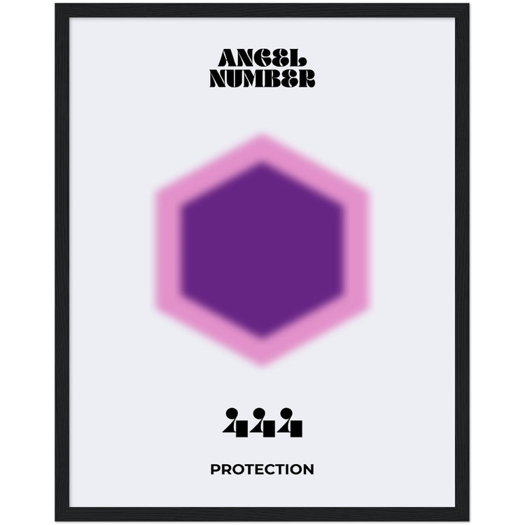 Angel Number 444 Aura Art Print - Protection