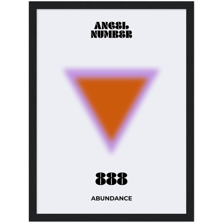 Angel Number 888 Aura Art Print - Abundance
