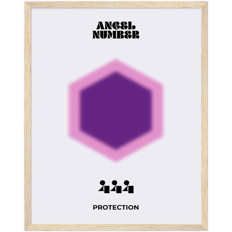 Angel Number 444 Aura Art Print - Protection