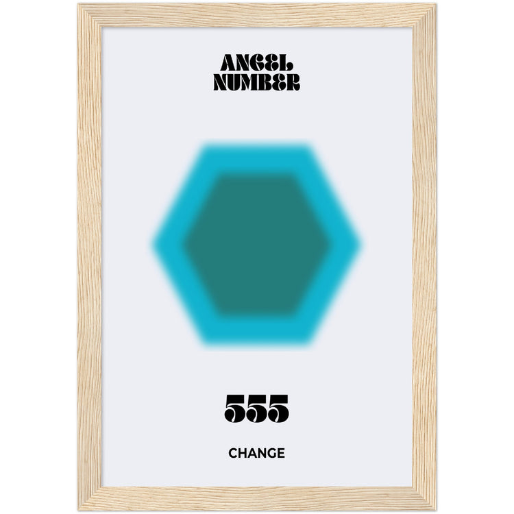 Angel Number 555 Aura Art Print - Chance
