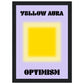 Aura Yellow Optimism Art Print | Milkshakeliving