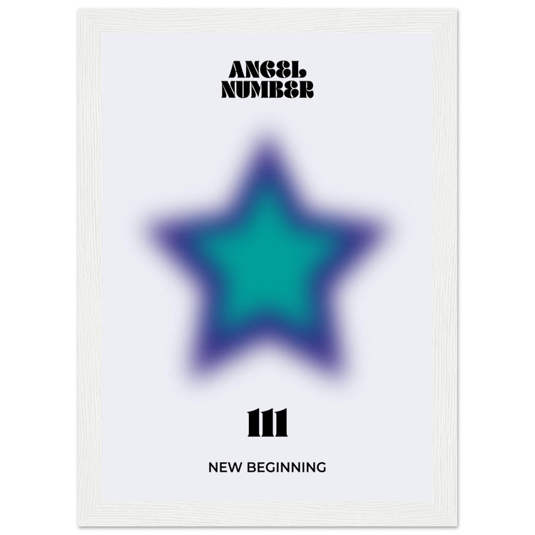 Angel Number 111 Aura Art Print - New Beginning