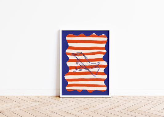 Chair in the Breeze Art Print