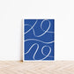 Blue Lanes - Contemporary Art Print
