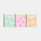 Three Matisse patterned nart print with colourful designs on a white background