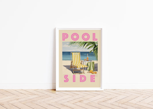 Poolside - Summer Art Print