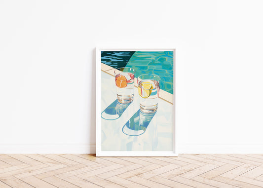 Poolside Bliss – Summer Art Print