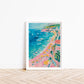 Seaside Stroll - Summer Art Print