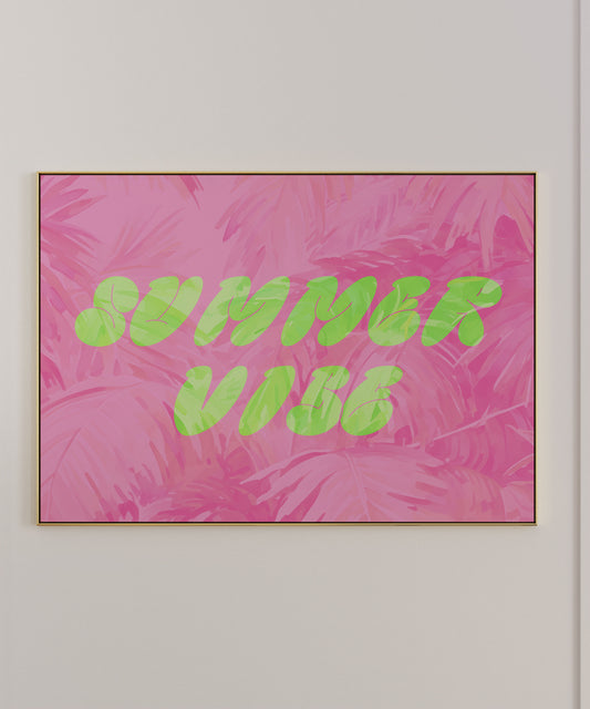 Summer Vibe - Word Art Print
