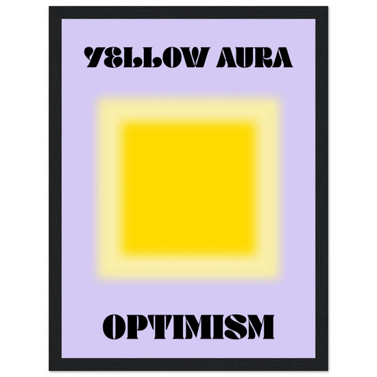 Aura Yellow Optimism Art Print | Milkshakeliving