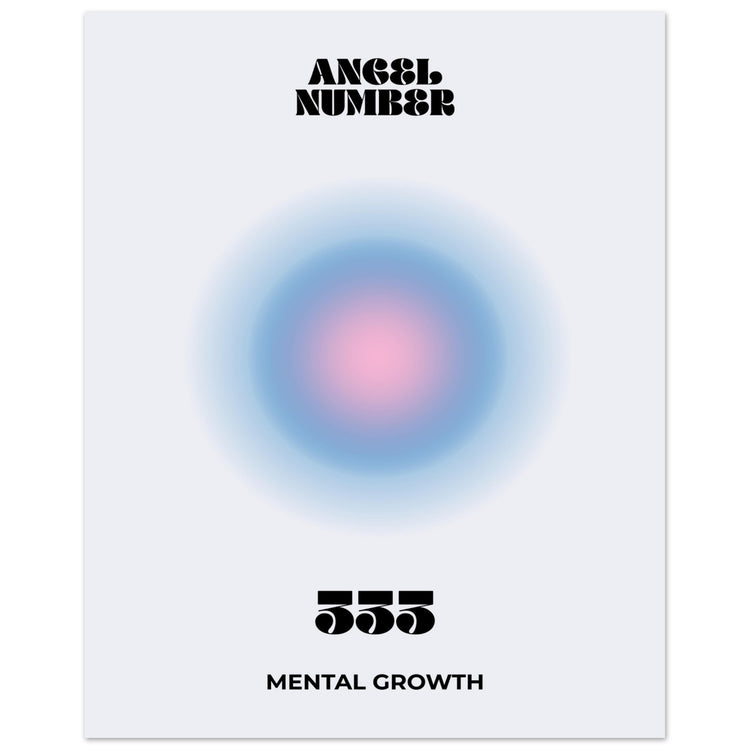 Angel Number 333 Aura Art Print - Mental Growth