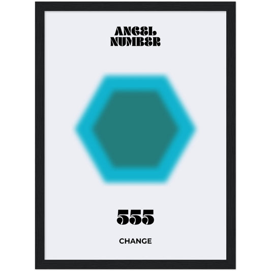 Angel Number 555 Aura Art Print - Chance