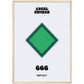 Angel Number 666 Aura Art Print - Reflect