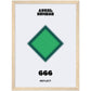 Angel Number 666 Aura Art Print - Reflect