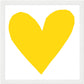 Forever Heart Art Print - Yellow